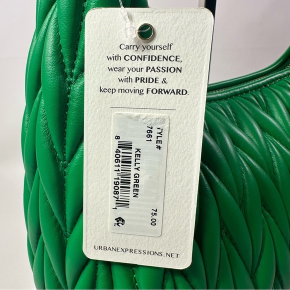 🔥🔥NEW URBAN EXPRESSIONS HELENE BAG IN KELLY GREEN - Picture 7 of 10